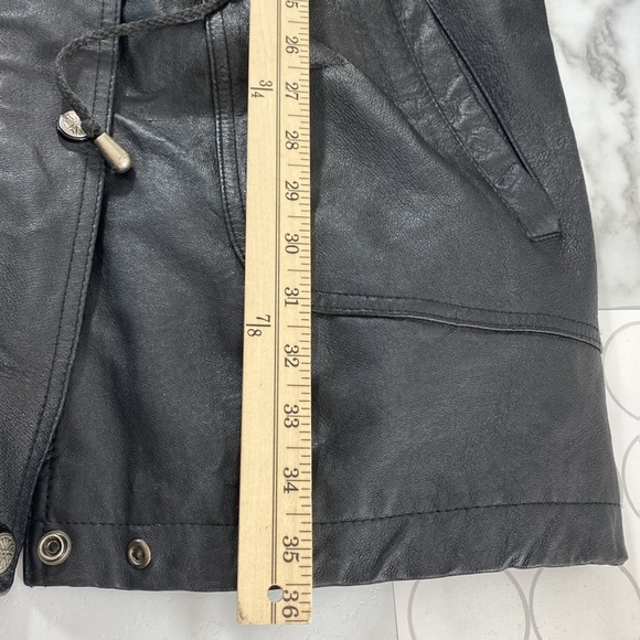 Wilsons The Leather Experts Anorak Coat Jacket Womens Size XL Black Full Zip - Picture 16 of 16